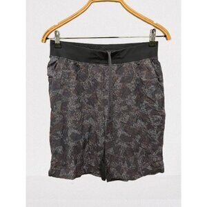 Lululemon Shorts Athletic Camo Drawstrings 9" In Size Med